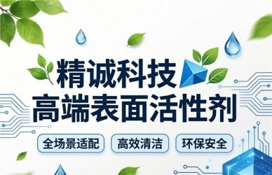 精诚科技高端表面活性剂：全场景适配+高效清洁+环保安全